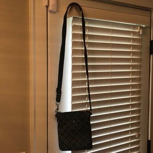 Coach crossbody Black/white small purse
